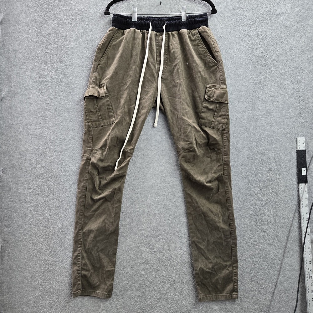 MNML Men Pants LARGE Green Cargo Gorpcore 31" Inseam